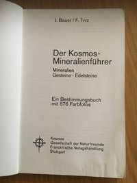 Der Kosmos-Mineralienführer, 1974.