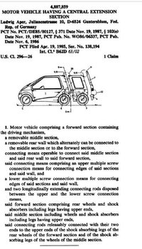 Patent für eine Kraftfahrzeug Verlängerung