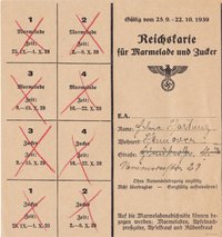 Reichskarte für Marmelade und Zucker 25.09-22.10.1939