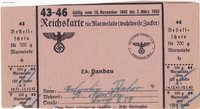 Reichskarte für Marmelade 43-46 1942