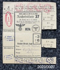 Reichsfettkarte Nr. 37 Kind 1942