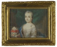 Miniatur: Elisabeth Auguste von der Pfalz (1721-1794), Kurfürstin