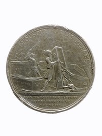 Medaille auf die Schändung der Kurfürstengräber in Heidelberg