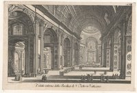 Veduta interna della Basilica di S. Pietro in Vaticano