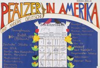 Plakat, Schüler & Jugend Wettbewerb, Rheinland-Pfälzer und US-Amerikaner, Pfälzer in Amerika
