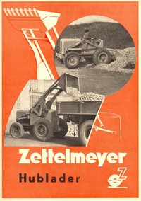 Werbeblatt der Firma Zettelmeyer für den Hublader Typ L500