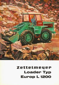 Werbebroschüre für den Radlader Europ L 1200 der Firma Zettelmeyer