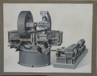 Zeichnung einer Keramikmaschine der Firma Zettelmeyer