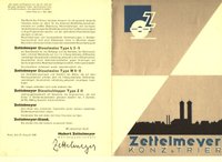Werbebroschüre der Firma Zettelmeyer zur Straßenbau-Ausstellung