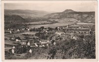 Ansichtskarte "Blick vom Reisberg über den Ort ins Ahrtal"