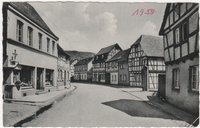 Dorfplatz Bodendorf mit Trinkbrunnen 1959