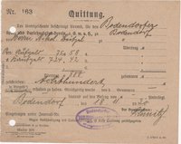 Einzahlungsbestätigung vom 18.11.1930 ein das Konto beim Darlehns-Kasserverein Bodendorf