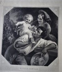 Winzerfamilie, Stahlstich nach Carl Begas 1851