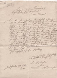 Brief an Herrn Präsident von Stengel 17. Oktober 1832
