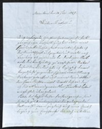 Brief vom Vetter aus Mannheim vom 20.07.1849