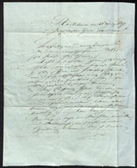 Brief an Rudolf Christmann "Geehrter Herr Landsmann" 30.07.1849