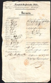 Reisepaß für Rudolph Christmann 22.07.1850