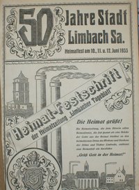 Festschrift 50 Jahre Stadt Limbach/Sa.