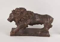 Figur Löwe Bronzefarbe
