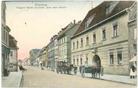 Eilenburg, Torgauer Strasse, "Zum roten Hirsch", Bildpostkarte