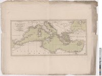 Landkarte "Charte des Mittellaendischen Meeres"