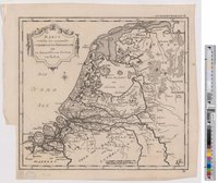 Landkarte "Karte welche die nunmehr Vereinigten Niederlande in den mittleren Zeiten vorgestellt"