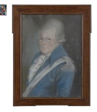 Pastellbild: Porträt des Oberförsters Kermess aus Kössern