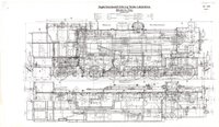 Konstruktionszeichnung Dampflokotive Gattung T 14 der Preußischen Staatseisenbahnen, preußische Musterblätter , preußische Tenderlokomotive T14, sp. Baureihe 93.0-4, Normalbauart
