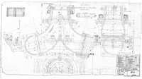 Konstruktionszeichnung Dampflokomotive Personenzuglokomotive