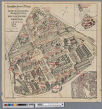 Amtlicher Plan der internationalen Ausstellung für Buchgewerbe und Graphik. Leipzig, Mai - Oktober 1914