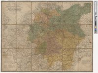 Post- und Reisekarte von Deutschland und einem Theile der angrenzenden Länder