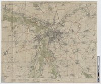 Topographische Karte der Umgegend von Leipzig