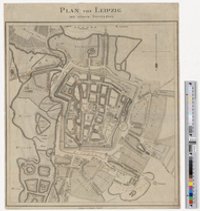 Plan von Leipzig mit seinen Vorstädten