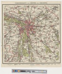 Verkehrskarte von Leipzig und Umgebung