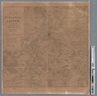 Plan der Schlachtfelder um Leipzig im Jahre 1813