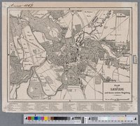 Plan von Leipzig und dessen nächster Umgebung