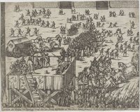 Execution des Graven Von Hardegg Unnd den Von Perlin, Geschehen in Wien den 15. Iunius Anno 1595. Wie durch die Ziffern in der Histori erklert Wirt.
