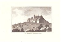 Brocken: Brockenhaus von Südosten, 1837 (aus: Strahlheims Wundermappe)