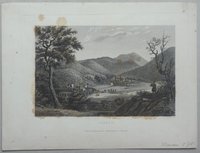 Ilfeld: Stadt mit Kloster von Süden, 1844 (aus: Schweiger "Harz-Panorama")