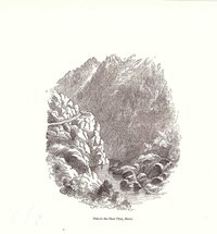 Okertal: Granitklippe am Ufer, 1829 (aus: Jennings "Scenery")