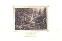 Steinerne Renne: Bach mit Wasserfall, um 1855 (aus: Brückner "Harz-Album")