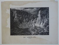 Bodetal: Blick von der Rosstrappe, von Friedrich Streuber, um 1830
