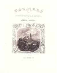Harz: Titelblatt von "Der Harz in malerischen Originalansichten" bei Lange in Darmstadt, 1854