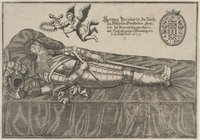 Hertzog Bernhards zu Sach=/ sen-Weymar-Fürstlichen Gna=/ den. Zu Newenburg am Rhein=/ mit Todt abgangen, Monntag den/ 8. j8 July Anno 1639.
