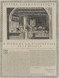 Lettre Cordonieresque/ à Madame la Vicontesse de la Menicle. (Schusterbrief an Madame Gräfin von Händchen)