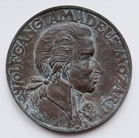 Plakette Wolfgang Amadeus Mozart