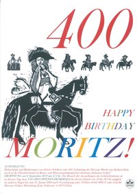 Plakat "400. Happy Birthday Moritz!"