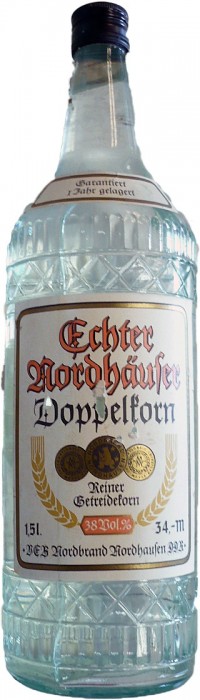 Schnapsflasche 1,5 l - Doppelkorn-Flasche von VEB Nordbrand Nordhausen