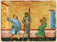 Guido da Siena: Die Geißelung Christi. Um 1270-80
