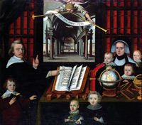 Andreas Reyher, XII. Rektor des Gymnasiums zu Gotha, mit seiner Familie